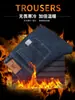 Jeans Masculino de Inverno com Veludo Espesso Elástico Calças Retas Largas Estilo Outono Inverno Calças Quentes Masculinas para Homens de Meia-idade
