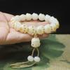 Garras de gato de carbón Blanco de gato Raíz de Bodhi pulsera para hombres y mujeres cuentas Wen juega joyería fabricantes al por mayor