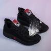 Zapatos de Tela Nuevos Antiguos de Beijing Zapatos de Malla de Verano para Mujer Zapatos Casuales de Moda para Combinar con Todo Cómodos Transpirables Antideslizantes Zapatos para Mamás para Baile Cuadrado