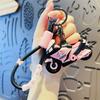 Chaveiro criativo legal para motocicleta Sanrio Coolomi carro desenho animado motocicleta casal mochila pingente pequeno presente