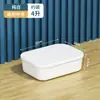 Caixa de armazenamento extra grande de plástico para roupas e brinquedos com tampa, caixa de armazenamento de roupas doméstica com alça portátil extra grande