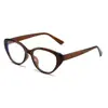 Gafas de Lectura Moda Ojo de Gato Estilo Coreano Anti Luz Azul Ins para Mujer Marco Liso de Alta Definición Versátil Gafas Venta al por Mayor