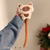 Lindo gatito de cola larga colgante peluche cielo estrellado figura de gato llavero de mochila para pareja muñeca venta al por mayor