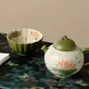 Taza de té de cerámica de loto pintada a mano estilo antiguo para té Kung Fu, taza individual para uso doméstico