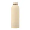 Taza aislada de acero inoxidable 304 recubierta de goma multicolor transfronteriza, botella de agua deportiva de boca pequeña para exteriores, personalizable con impresión de logotipo