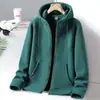 Chamarra con Capucha de Polar para Pareja Hombres y Mujeres Invierno Nueva Estilo Coreano para Hombre Cardigan Juvenil Deporte Ocio Cálida Moda