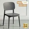 Silla de Plástico Nórdica Simple Cuadrada Pequeña con Respaldo Silla de Comedor Uso en Casa Silla para Ajedrez y Cartas Puesto Exterior Silla para Comida Rápida Silla de Plástico Apilable