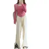 2026 Ropa Interior Térmica de Doble Cara para Mujer Otoño e Invierno Forro Polar Grueso Camiseta de Manga Larga con Patrón de Espina de Pescado