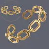 Fornecimento Exclusivo Transfronteiriço de Pulseiras Abertas Irregulares Estilo Europeu e Americano, Aço Inoxidável Galvanizado a Ouro Real 18K, Pulseiras Femininas de Luxo Leve Atacado