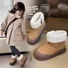 Botas de Algodón para Niñas 2025 Invierno Nuevas Botas Casuales Cálidas de Terciopelo para Niños Botas Cortas de Cachemira Antideslizantes para Niños para Exteriores