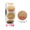 Exportación Transfronteriza 500 Hojas/Rollo Rama de Olivo Estampado en Caliente Pegatinas de Gracias Sellado de Empaque de Regalo Sobre Decorativo Pegatinas de Etiqueta