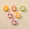 Mini Tartaleta de Huevo Artificial Accesorios de Resina Pegamento de Crema Casa de Muñecas DIY Accesorios para el Cabello Imán para Refrigerador Agujero Pasador para Zapatos al por Mayor
