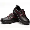 Zapatos de Trabajo Shengdun de Caña Baja para Hombre, Piel de Vaca, Antimpacto, Resistentes al Desgaste, Puntera de Acero, Protección de Seguridad, Zapatos de Protección Laboral para Fábrica, Electricista