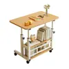 Mesita de noche, mesa móvil de altura ajustable, mesa de computadora para dormitorio, escritorio simple para el hogar, mesa de estudio para dormitorio estudiantil, mesa de computadora