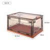 Caixa de Armazenamento de Roupas de Cinco Portas Caixa de Armazenamento de Roupas e Brinquedos Doméstica Guarda-Roupa Dobrável Transparente Caixa de Armazenamento de Plástico