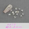 Imitación Huazi 33-Corte Strass Apilado Sin Base para Decoraciones de Uñas, Mini Strass Blancos DIY, Strass Deslumbrantes para Uñas
