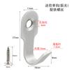 Mini Gancho Sólido de Acero Inoxidable Gancho para Colgar Ropa para Puerta de Hogar Fuerte Sin Rastro Gancho para Bolsas Colgador de Gancho Pequeño