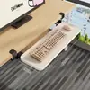 Bandeja para teclado, instalación sin taladro, clip de riel deslizante de cajón, tablero de extensión para escritorio de computadora, soporte de almacenamiento de ratón debajo del escritorio