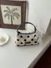 Bolso de Lona Transfronterizo 2026 Verano Nuevo Casual de Gran Capacidad para Mujer, Bolso de Hombro a la Moda 2026 con Bloques de Color y Lunares