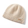 Gorro de Cachemira Niños 100 Cachemira Pura Otoño e Invierno Nueva Moda Tejido Protección para las Orejas Cálido Gorro de Pelo Vivo