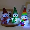 Muñeco de nieve luminoso navideño, regalo para niños, Nochebuena, arroz brillante, luz nocturna colorida, pequeño regalo, decoración al por mayor
