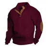 Sudadera casual de manga larga con jacquard pesado para hombre, primavera y otoño, transfronteriza, ajuste slim, cuello alto, sudadera con bordado, Amazon