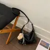 Bolsa Tote Grande de Hombro Cruzado de Color Sólido, Ligera, Estilo Coreano Simple, Tendencia Nicho, Nueva para Primavera 2026