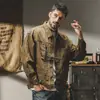Jaqueta de Trabalho Pesada Americana Masculina Outono/Inverno Tendência Solta Outdoor Hardcore Funcional Tática Primavera/Outono Jaqueta Coach