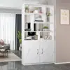 Mueble Divisor de Sala de Estar Moderno Sencillo Gabinete para Recibidor Gabinete Doble Cara para Pasillo Zapatero Estantería para Libros en Casa Gabinete de Almacenamiento