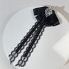 Cross-border Jewelry Coreano Liga Strass Fragrância Broche Malha Laço Renda Fita Gravata Camisa Acessórios Femininos