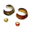 Estilo europeo y americano transfronterizo, pulsera abierta de brazalete ancho, redondo, de gran tamaño, multicolor, color gelatina, resina acrílica dinámica, joyería