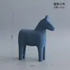 Adorno de Caballo Rojo de Lujo Ligero Estilo Europeo, Regalo de Boda, Caballo de Madera Dala Nórdico Pintado a Mano, Decoración Creativa para el Hogar para Atraer Riqueza