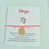 Pulsera de tarjeta de las doce constelaciones hot transfronteriza, cuerda de cera tejida a mano, pulsera creativa de constelaciones, venta directa de fábrica