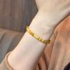 "Lo Que Quieres" Nuevo Estilo Chino Sin Decoloración Pulsera de Piedra Ojo de Tigre Dorado Lujo Ligero Combinación Perfecta Blanca Pulsera para Mujer Regalos