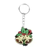 Llavero de Muñeco de Nieve Navideño Accesorios para Mochila Goma Suave de PVC Pequeños Accesorios de Regalo Colgante Personalizado DIY Colgante