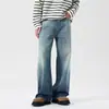 Ropa de Hombre Fengshe / 2026 Primavera y Otoño Nuevos Jeans Rectos Holgados Tendencia Retro Americano para Hombre