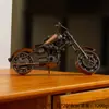 Molde de Metal Modelo de Arte de Hierro para Motocicleta Adornos Decoraciones para el Hogar Personalizados Dormitorio Oficina Escritorio Regalos Hecho de Hierro