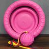 Juguete para morder perro Juguete para mascotas Eva con Cuerda Pelota de Entrenamiento para Divertir al Perro Frisbee Anillo de Arrastre para Entrenamiento de Perros Pelota para Mascotas Molar Resistente a Mordeduras