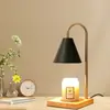 Lámpara de Aromaterapia Transfronteriza, Lámpara para Derretir Cera, Lámpara para Derretir Velas, Lámpara de Mesa para Regalo de Mesita de Noche en Dormitorio, Temporizador con Atenuación, Arte en Madera, Aromaterapia sin Llama