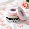 Fita de bolinhas pequenas redondas embalagem de bolo de flor fresca fita de cetim fita trançada para presente acessório de laço DIY decoração colorida fita