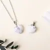Colgante de corazón de cristal multmaterial natural, colgante de piedra en bruto de corazón de melocotón mini, accesorios de joyería DIY, al por mayor