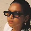 Gafas de Sol Cuadradas Casuales Simples de Moda para Hombre Gafas de Sol de Personalidad de Moda Transfronterizas Europeas y Americanas Gafas de Sol Geniales