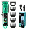 Cortapelos Digital con Pantalla LCD Transparente Transfronterizo para Uso en Salón, Recortadora de Cabello Eléctrica para Tallado y Estilismo, Afeitadora de Cabello Recargable para Uso en Casa