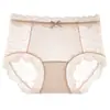 Nova Calcinha Feminina Sexy Transparente Semitransparente Respirável Cintura Média Levanta Bumbum Estilo Francês Desejo Puro Tamanho Grande