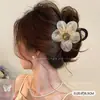 Pinza para el Cabello de Flor de Malla para Cabello Fino, Pasador para el Cabello de Mujer para la Parte Posterior de la Cabeza, Nuevo Clip de Tiburón de Gama Alta para Peinado 2026, Accesorio para el Cabello