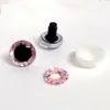 Brillo de Partícula Gruesa Ojos Estéreo Juguete de Peluche Accesorios de Plástico Cristal de Resina Brillo Ojos 3D Globos Oculares de Animal