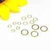Cobre Relleno de Oro de 14K Aro Cerrado para Hacer Joyería DIY, Collar, Aretes, Anillo Conector de Pulsera