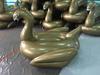 Envío Gratis Espesado 190cm Inflable Cisne Dorado Cisne Dorado Pato Señalado Montura Fila Flotante Anillo de Natación