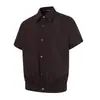 Camisas Retro Americanas de Corte Limpio de Manga Corta para Hombres y Mujeres, Nueva Marca de Moda de Verano, Camisas Casuales Sueltas de Manga Corta para Parejas