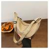 Bolso bandolera de hombro para mujer, estilo retro, moderno, de color sólido, con textura ligera, al por mayor, 2023